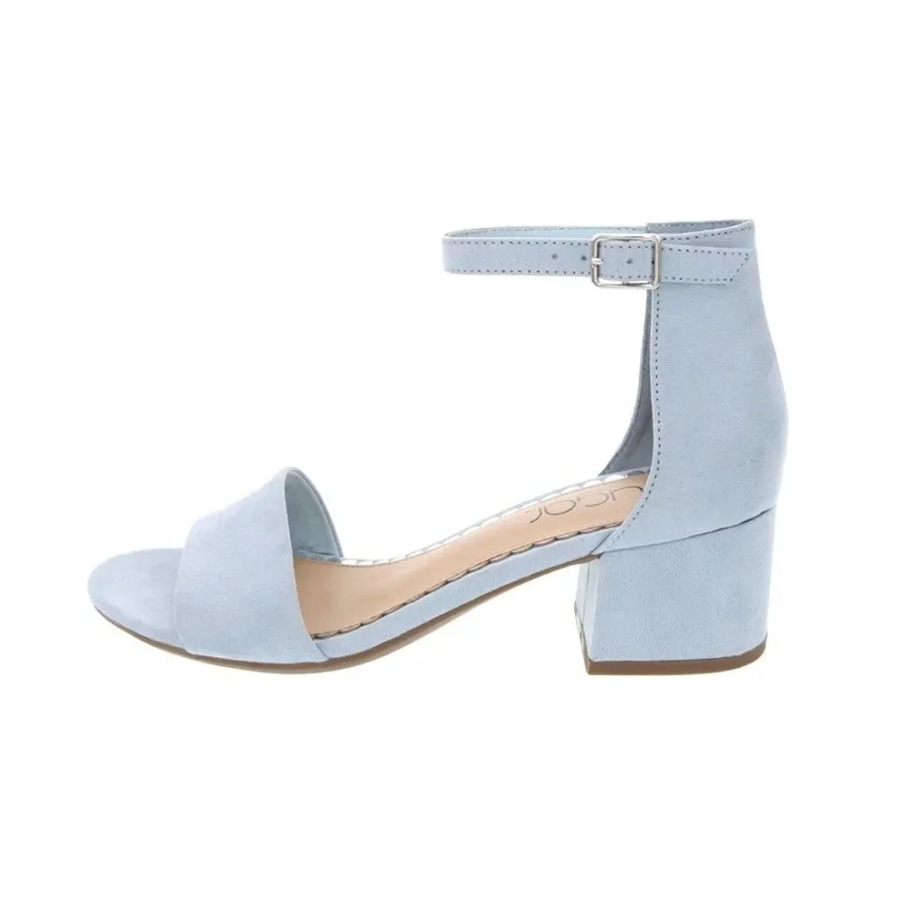 Sugar Women’s Sandals sz 7.5 Powder Blue Block Heel NEW # Box 719
